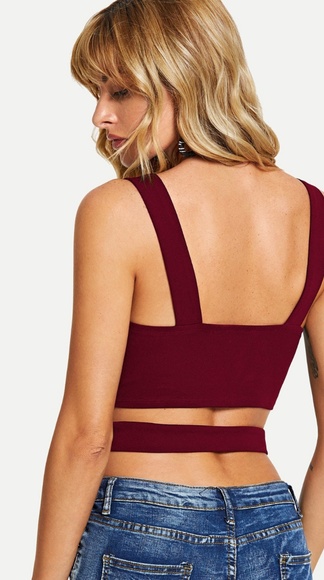 NEW Criss Cross Crop Top - Picture 3 of 4